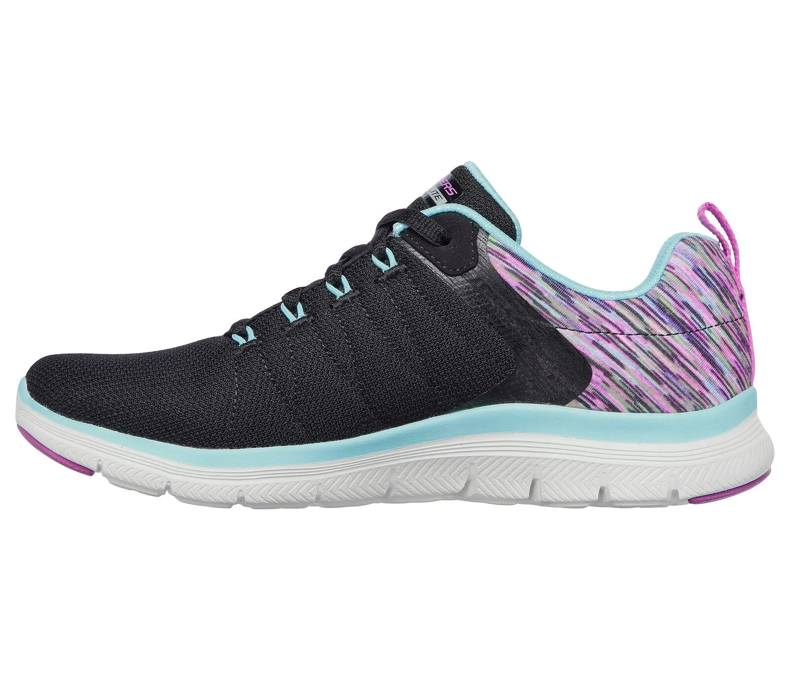 Skechers Womens Flex Appeal 4.0 Trainers - Black / Multi