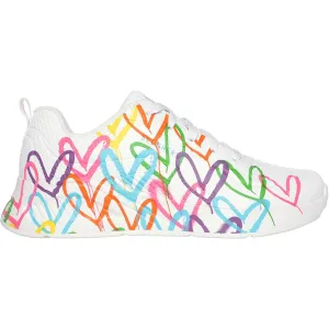 Skechers Womens Uno Lite Heart Of Hearts Trainers - White