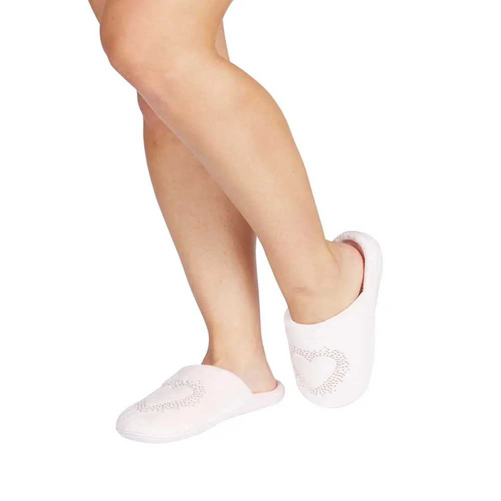 Squeeze Slipper in Pale Pink Fabric