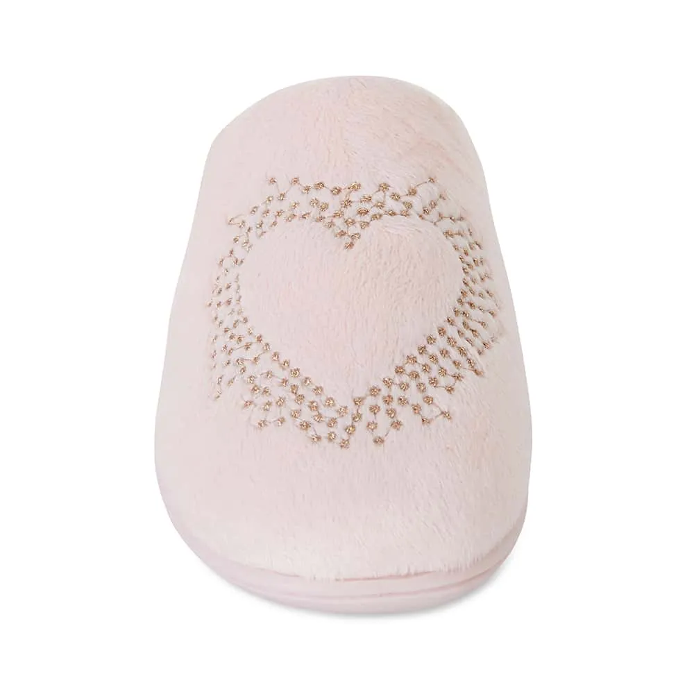 Squeeze Slipper in Pale Pink Fabric