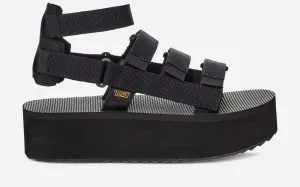 Teva Women's Flatform Mevia Sandals Black 1116810-BLK