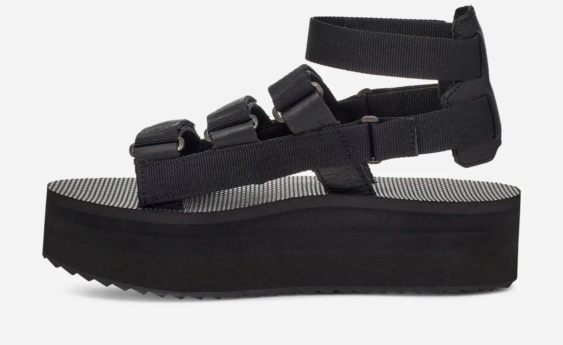 Teva Women's Flatform Mevia Sandals Black 1116810-BLK
