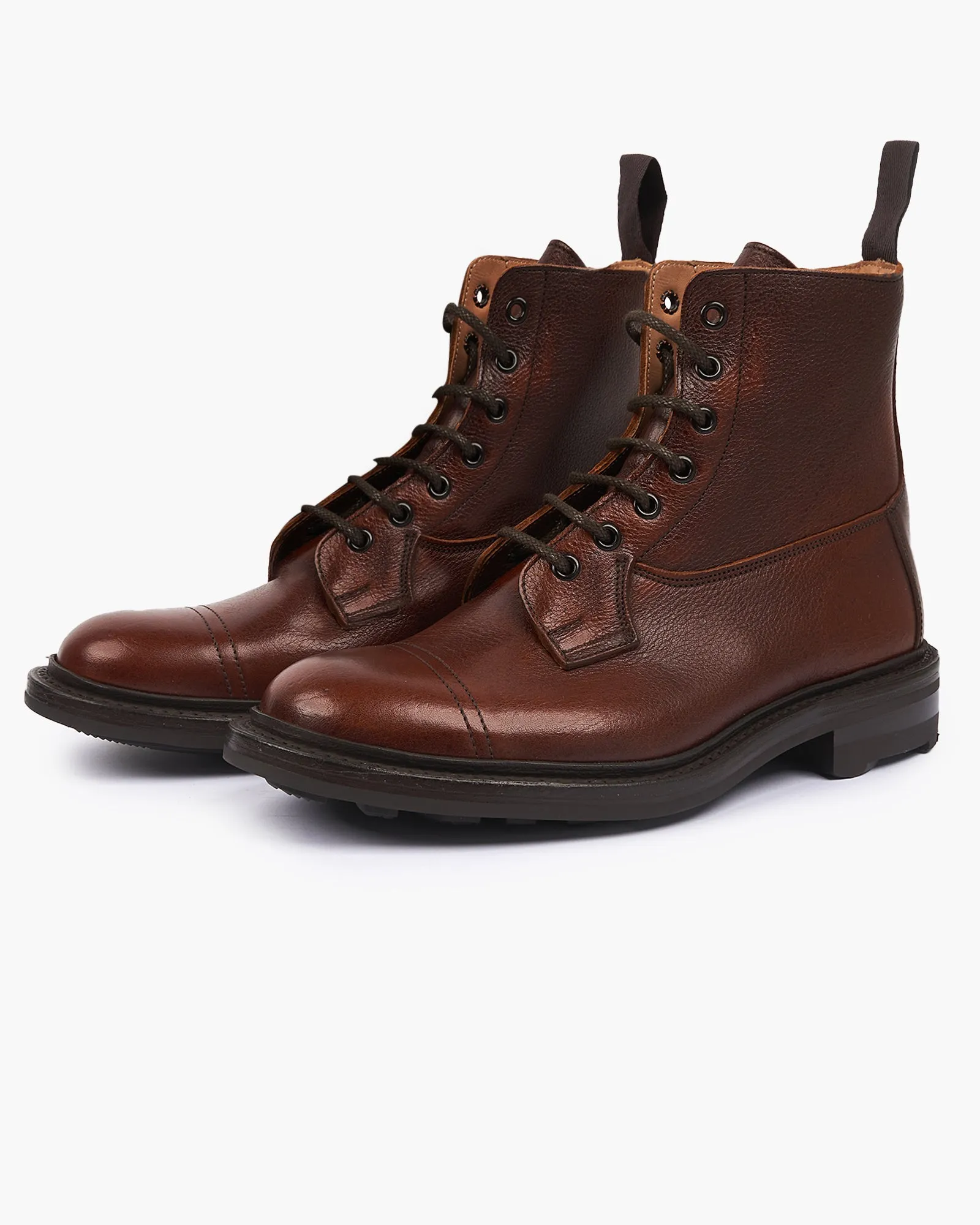 Trickers Grassmere Country Derby Ankle Boot - Caramel Kudu / Ridgeway Sole