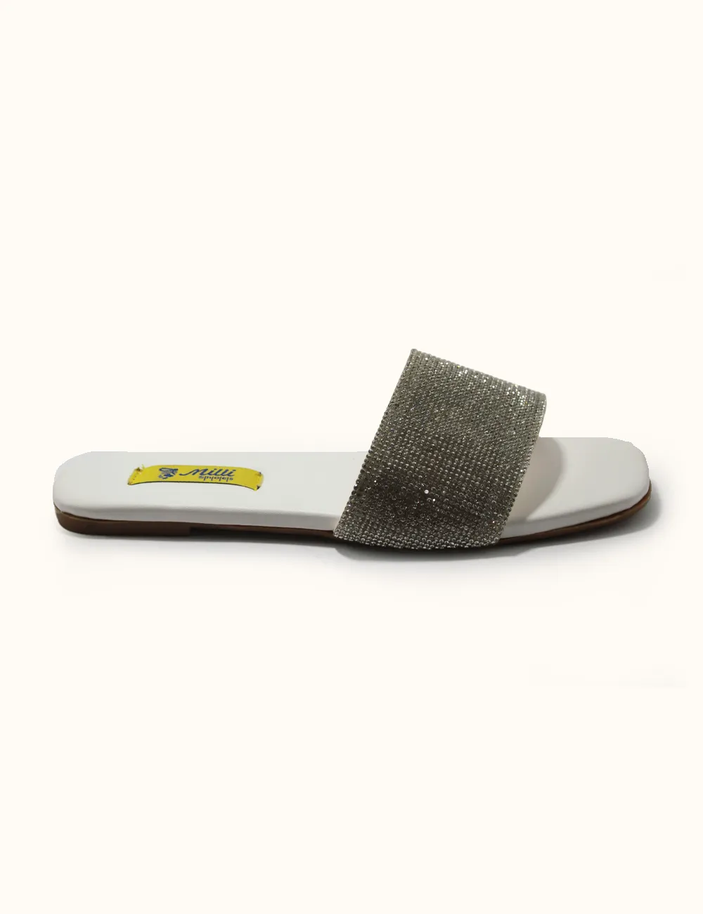 White | Fancy Slippers for Women