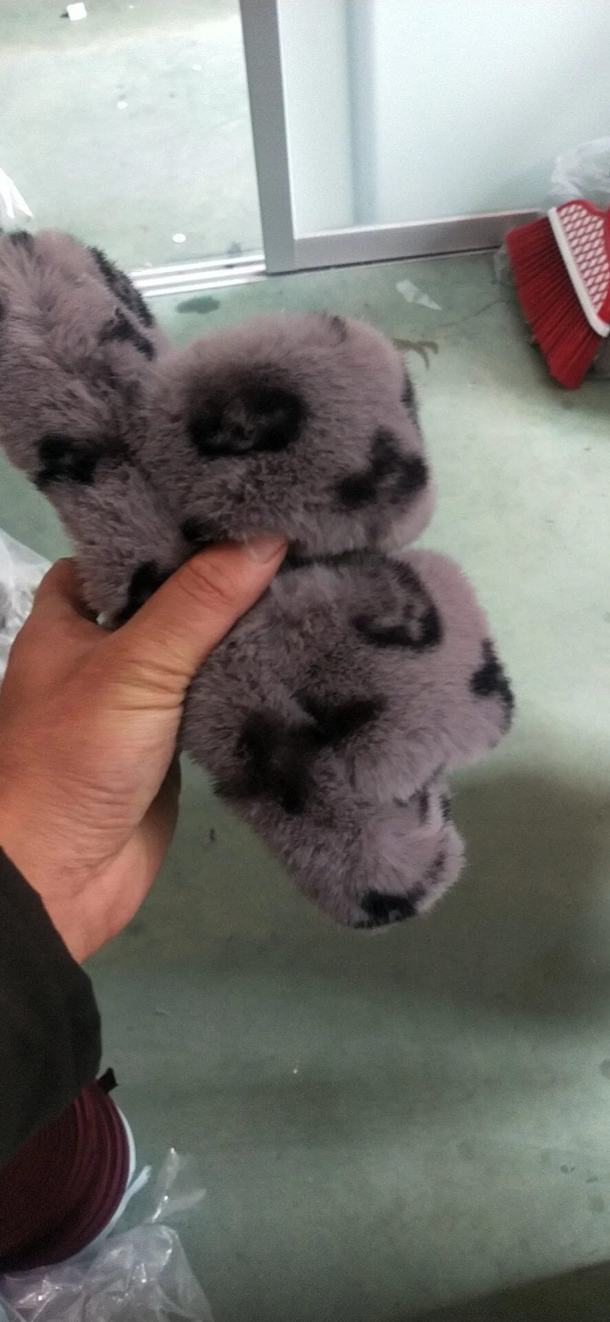 Winter Indoor Fur Slippers House Full Furry Soft Fluffy Plush Platform Flats Heel Non Slip