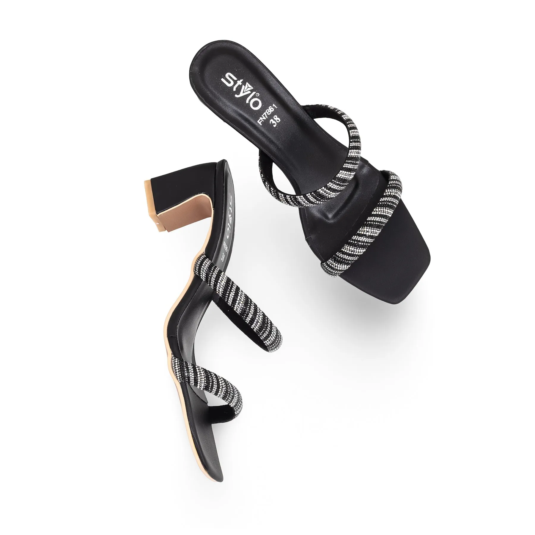 Women's Black Fancy Slipper FN7861
