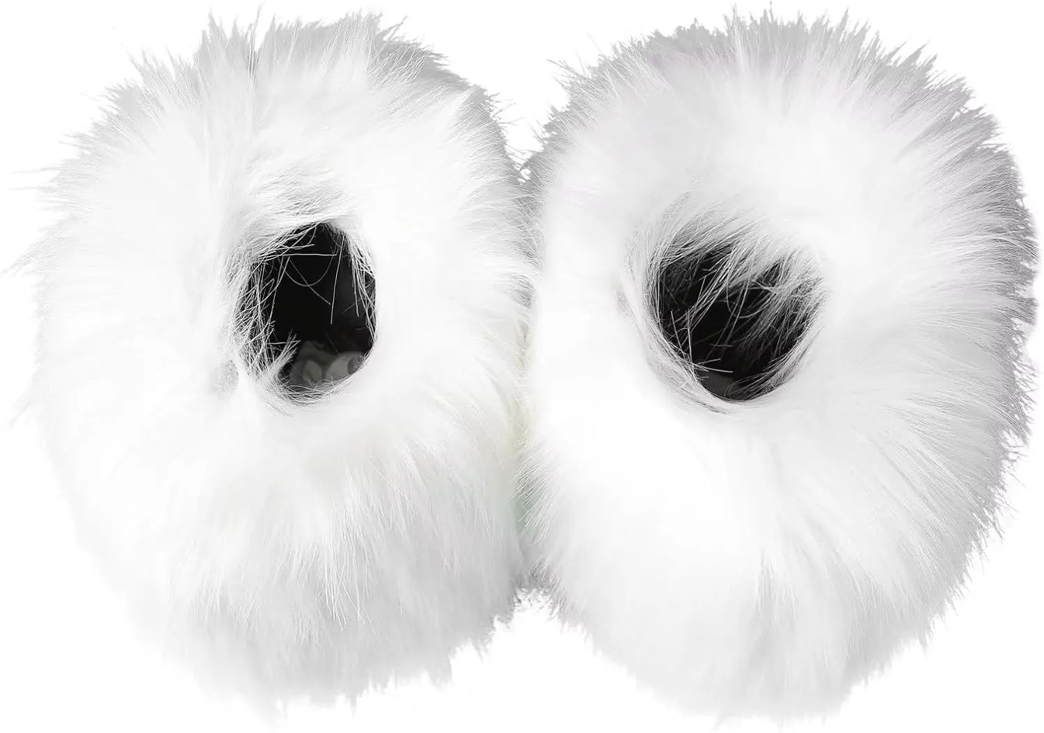 Women's Faux Fur Winter Snow Boot Fuzzy Fluffy Mid-Calf Snow Boots Suede Warm Fur Lined Booties Fashion Boots Suede Flat Ankle Boots Outdoor Indoor